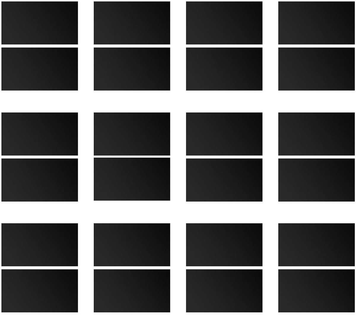 12 stuks lasergraveerplaten, 3 mm, vele kleuren, ABS-kunststof plaat voor doe-het-zelf snijden, blanco lasers voor graveren voor projecttentoonstelling, schilderen, tafelstandaard (zwart-wit)