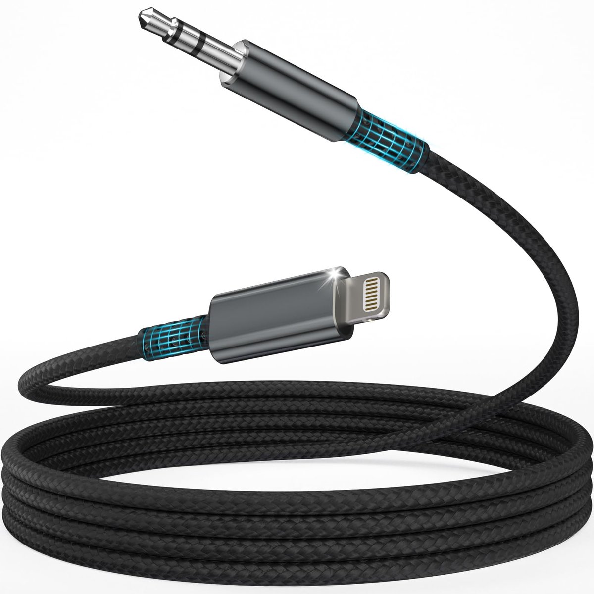 Audiokabel 1,2 m - MFi-gecertificeerd - 3,5 mm - compatibel met iPhone 14/13/12/11/X - SnelShoppen
