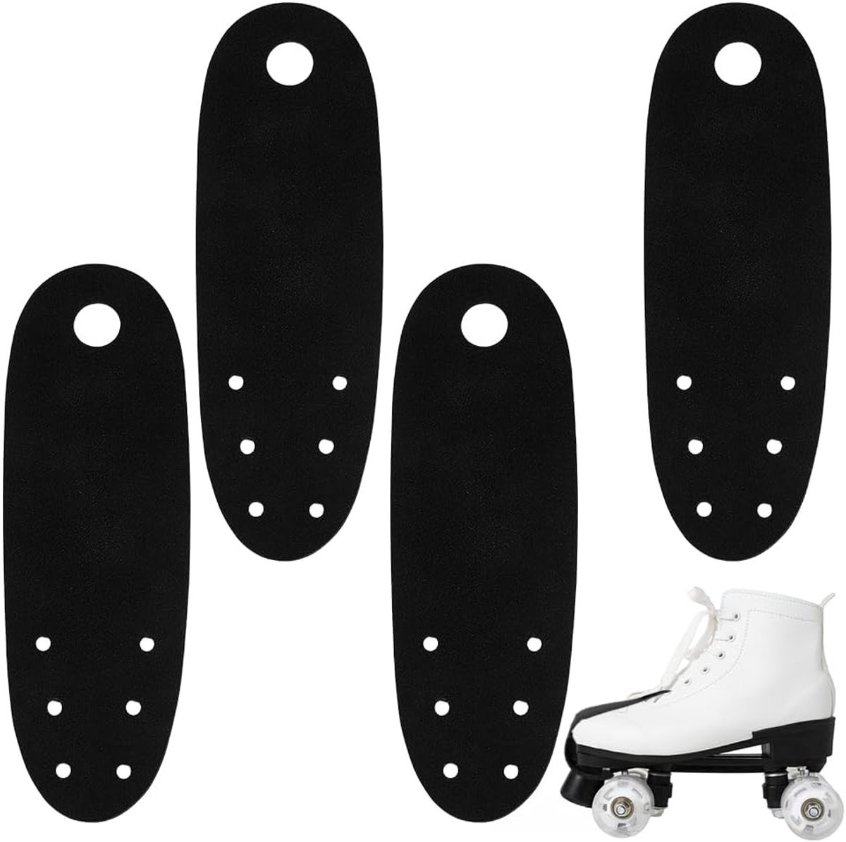 Teenbescherming voor rolschaatsen, robuuste teenbescherming van imitatie suède, plat, universeel inzetbaar voor rolschaatsen