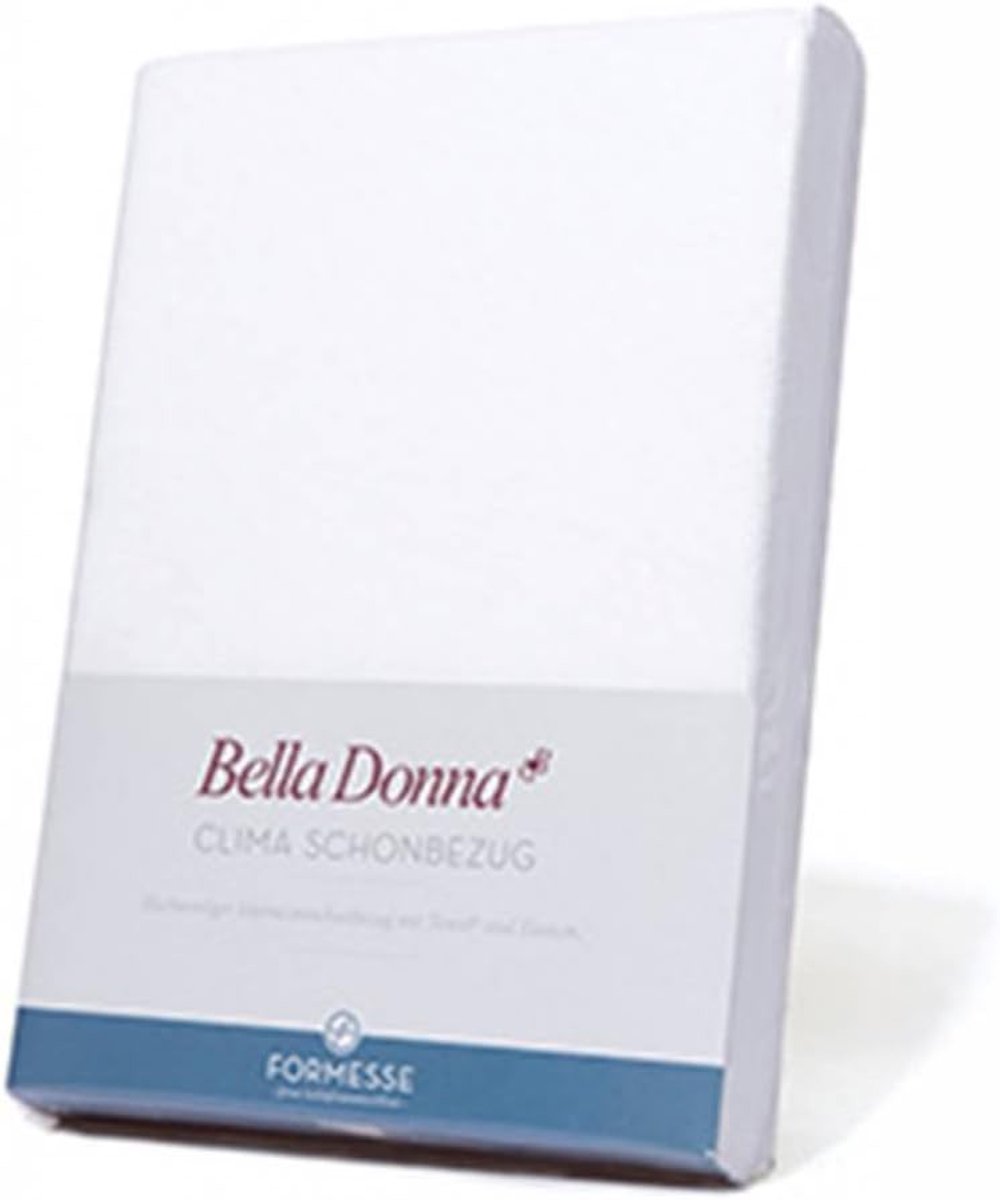 Matrasbeschermer Clima 200/220-200/240 cm - Wit - Katoenen pluche - Houdt vocht vast - SnelShoppen