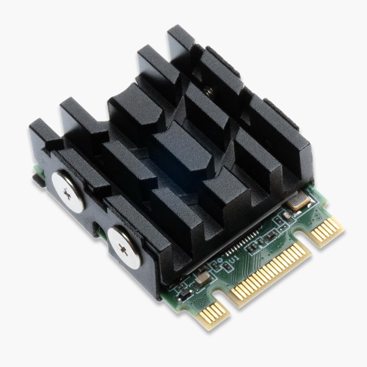 2230 SSD Koelplaat, Aluminium Koelplaat Heatsink met warmtegeleiders voor M.2 2230 SSD Ondersteuning enkelzijdig en dubbelzijdig M.2 SSD, voor Desktop PC Computer (X2230)