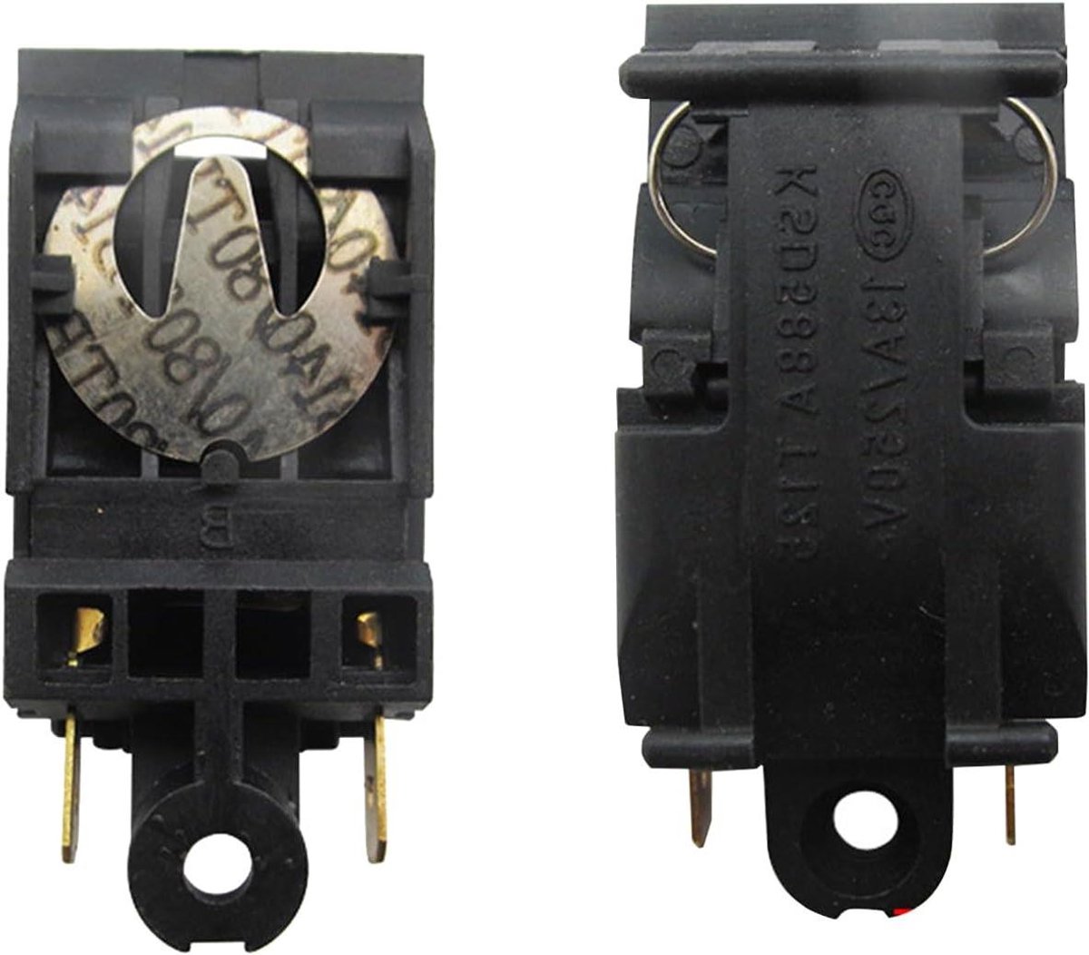 Waterkoker Stoomknop - Temperatuurknop Vervanging - Veilig Koken - Realtime Temperatuurcontrole - 5 x 2 x 1 cm - Zwart