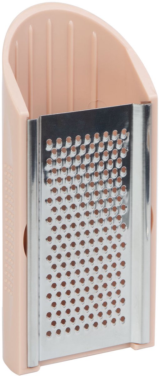 Keukenrasp - kunststof - perzik - 14,2 x 6 x 3,5 cm 1 Stuks [57560P]