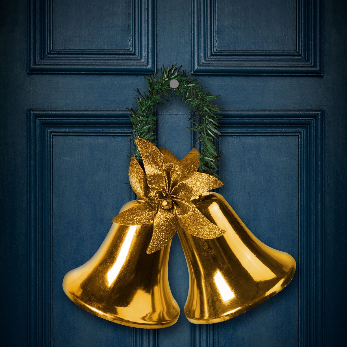 Kerstdecoratie - bel - in goudkleuren 1 Stuks [58609B]