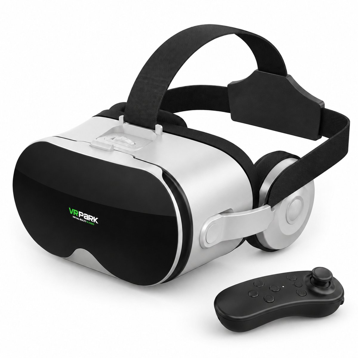 Gloovon® VR-bril voor Smartphone - Met Bluetooth Controller & Verstelbare Lenzen - 42mm HD Optiek - Universeel voor 4.5 tot 6.7 inch