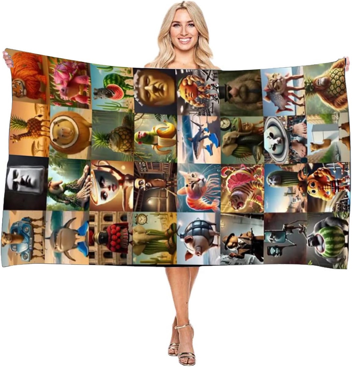 Strandlaken 150 x 75 cm - Oversized - Lichtgewicht materiaal - Sneldrogend en zandvrij - ShopVlot