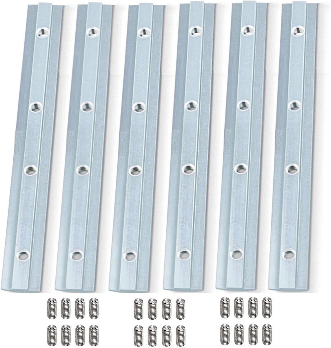Aluminium profielconnector 30x30 - 180mm verbindingsstukken - Hoogwaardige materialen - Geschikt voor 8mm sleuven - ShopVlot