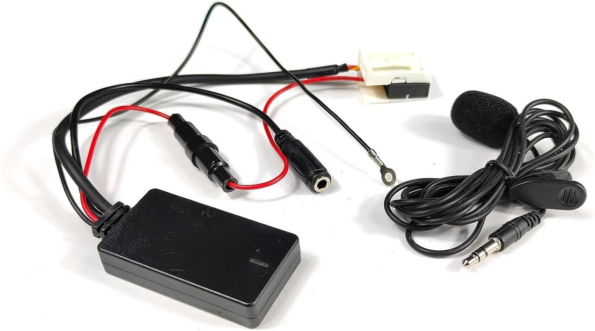 Bluetooth aux in adapter - met microfoon - voor VW RNS510 en RCD210 - muziek via AUX-IN - ShopVlot