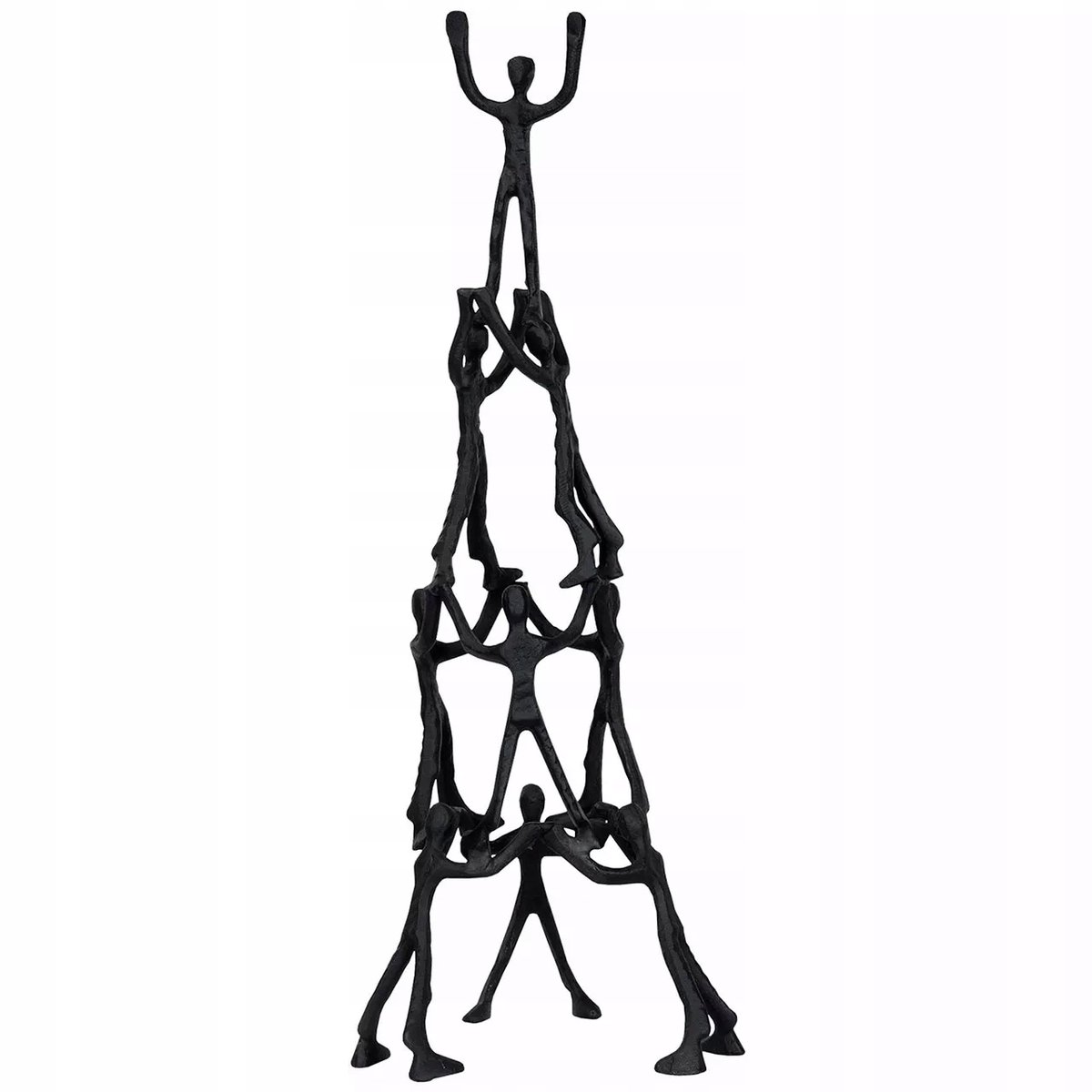 Decoratieve Zwarte Familie Eenheid Vriendschap Figuur 74cm
