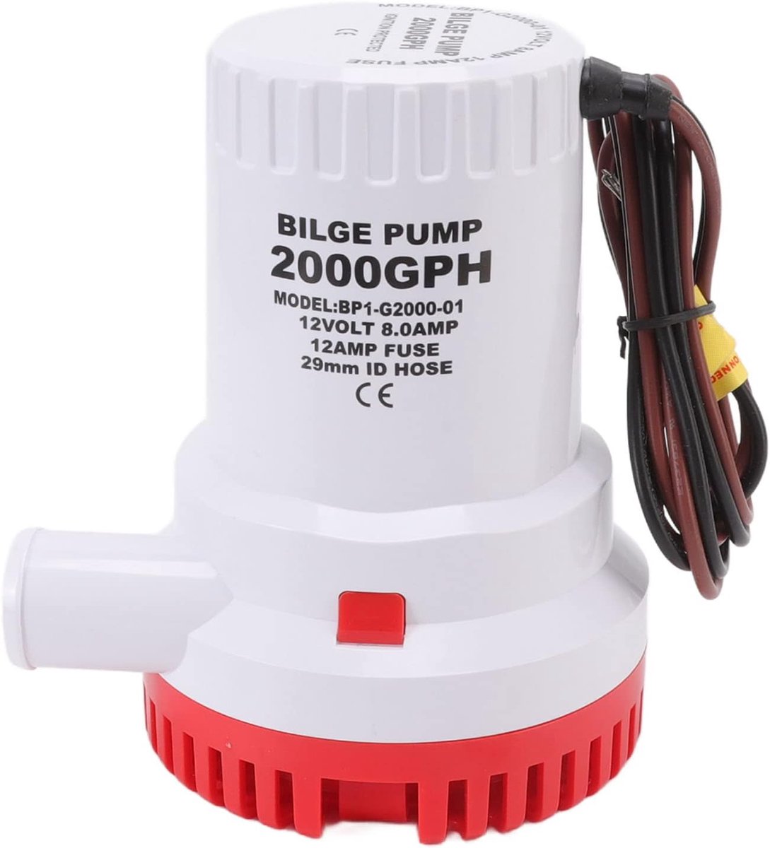 Bilgenpomp Marine-dompelpomp 12V - Compact - Eenvoudige installatie - Snelle waterafvoer - ShopVlot