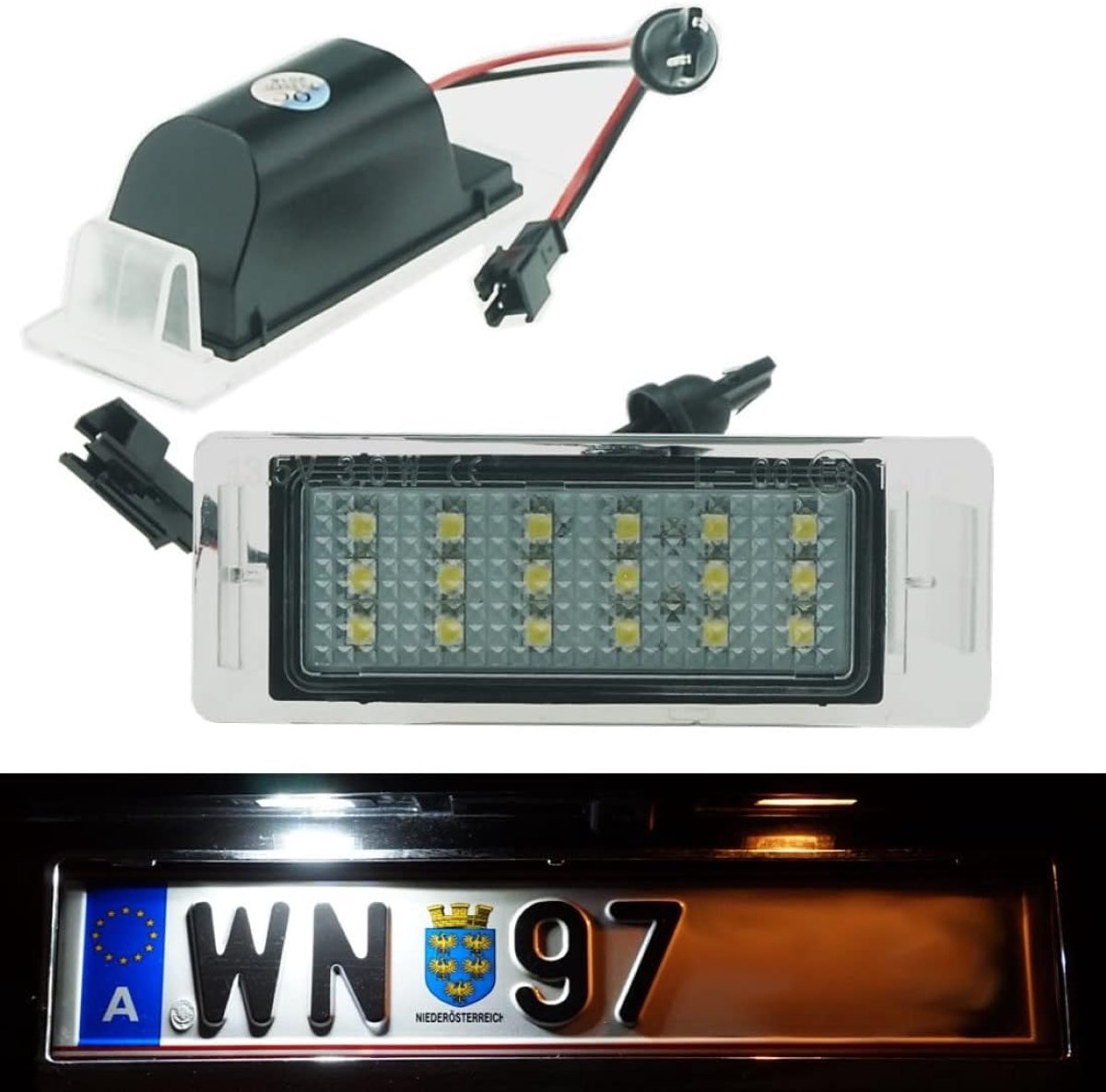 LED Nummerplaatverlichting Opel Insignia Sports Tourer - E-mark goedgekeurd - Plug and play - ShopVlot