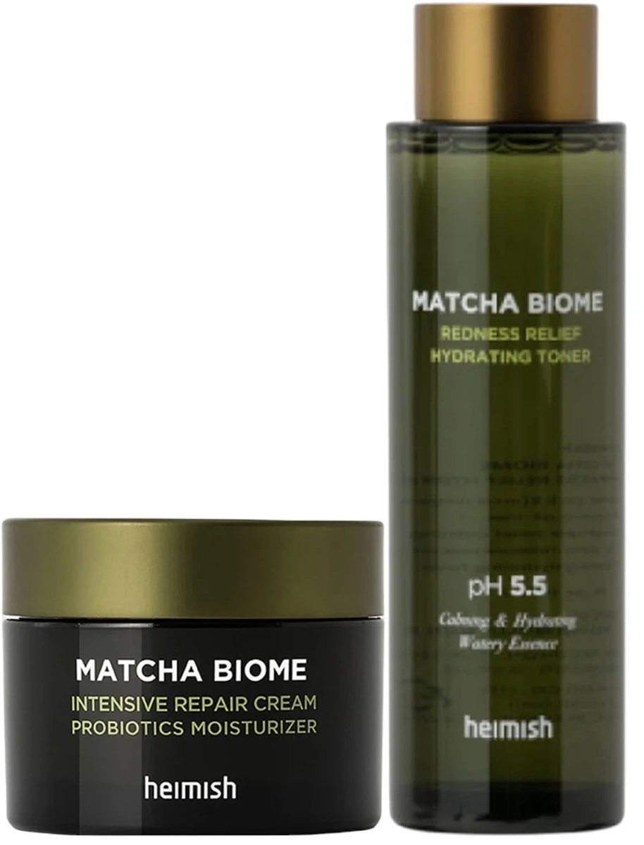 Heimish Bundle– Matcha Biome Redness Relief Hydrating Toner + Matcha Biome Intense Hydrating Cream