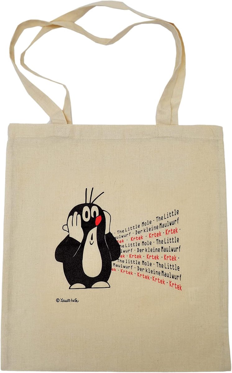 Katoenen tas 42x38cm - Eco-vriendelijk - Dierenmotief - Herbruikbaar voor boodschappen - ShopVlot