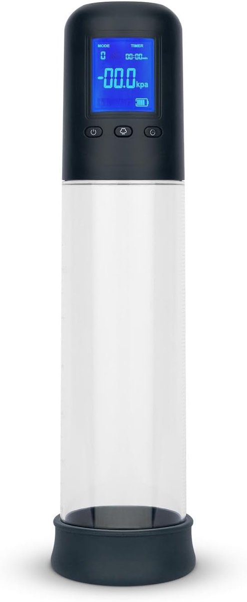 Pomp met LCD-scherm - Intelligente functies - Stimulerend en vergrotend - Transparant venster - ShopVlot