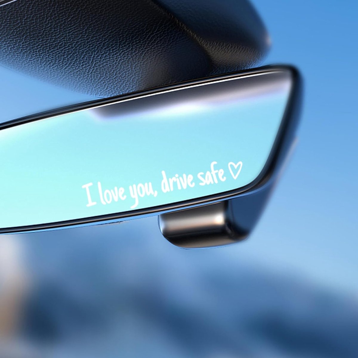 15pcs I Love You Drive Safe Stickers - Witte Auto Spiegel Stickers - Vinyl Achteruitkijkspiegel Stickers - ShopVlot