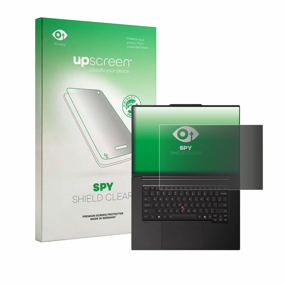 upscreen - privacy screenprotector voor Lenovo ThinkPad P1 Gen 9 16" - Folie Beschermfolie Blauwlichtfilter