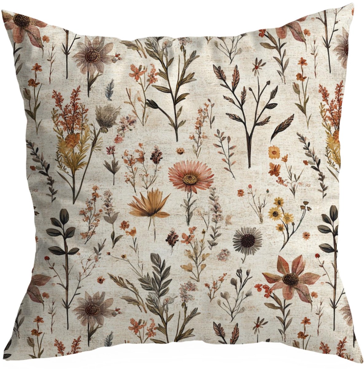 Decoratieve Kussensloop Langzaam 45x45cm - Bloemen & Kleuren