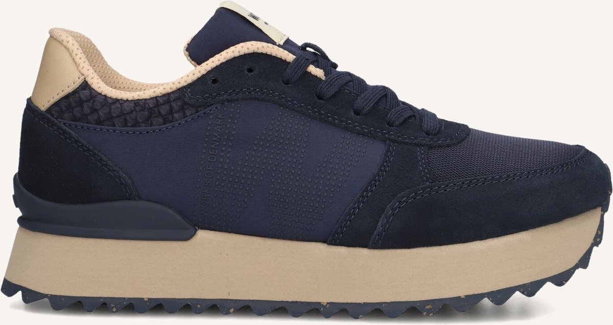 Woden Ronja Plateau Sneakers - Dames - Blauw - Maat 41