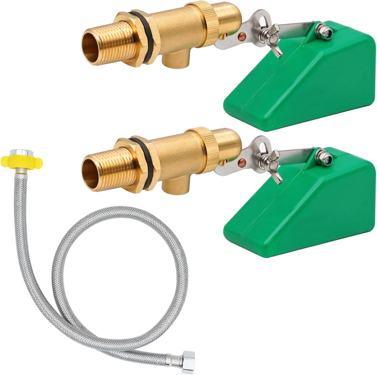 Floatklep 1/2 Inch - Messing met Stalen Buis - Automatische Wateraanvulling - Voor Tank, Zwembad, Dieren - ShopVlot
