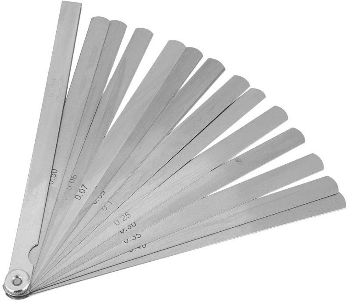 Feeler gauge 200mm - stalen feeler gauge - dubbele markering - ideaal voor basgitaar reparatie - ShopVlot