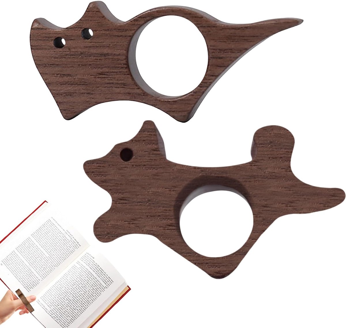 Boekhouder duim zijhouder - schattige kitten en puppy - vrolijke metgezel - perfect voor lezen - ShopVlot