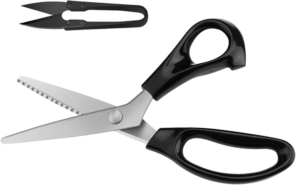 Zigzag Schaar 9 inch - RVS snijbladen - Ergonomische handgrepen - Perfect voor knutselen - ShopVlot