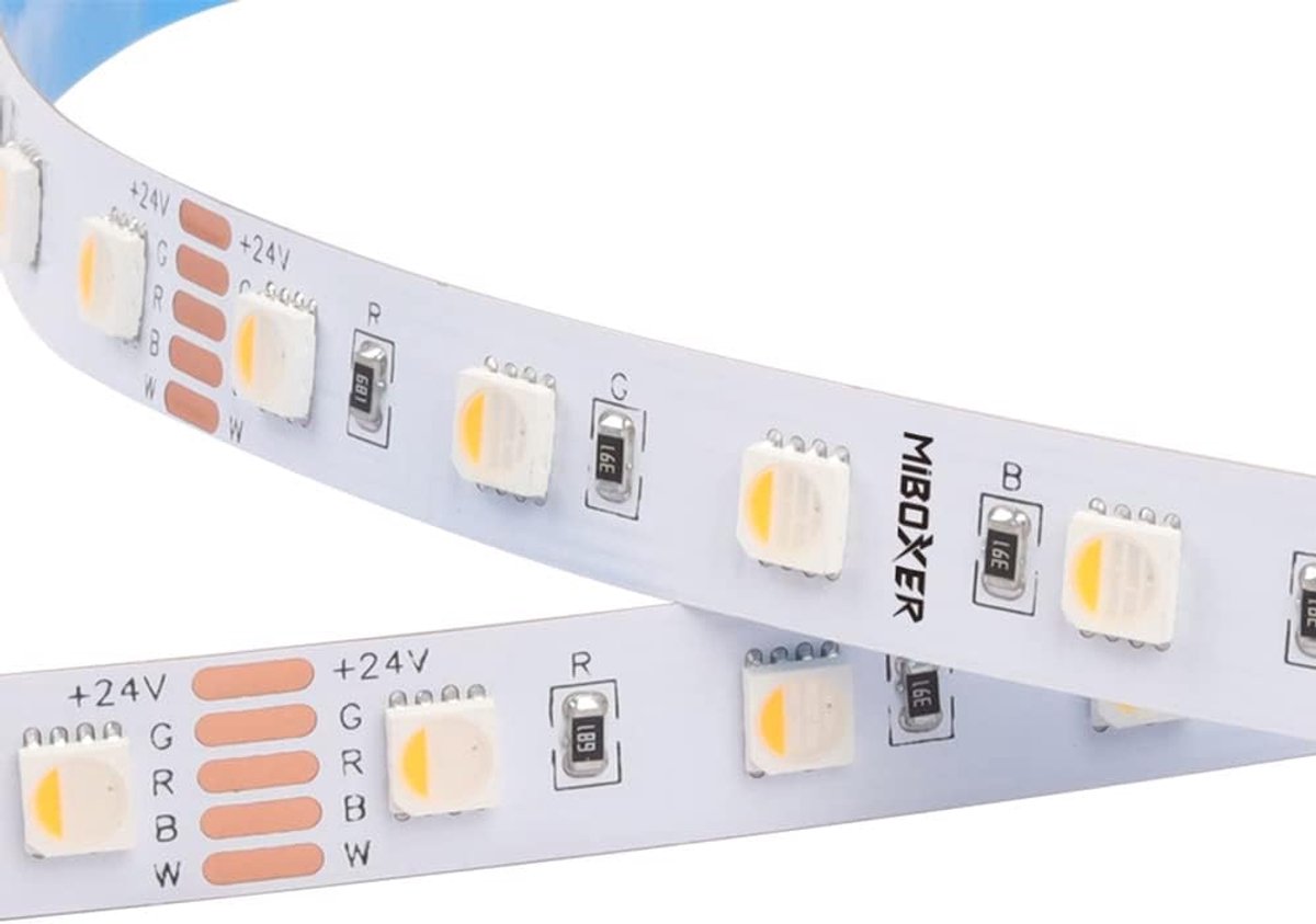 LED strip licht 5 meter - RGB+WW warm wit - 300 LEDs - kleurverandering voor sfeervolle verlichting - ShopVlot