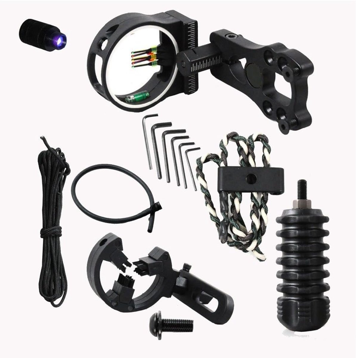 Accessoire set compound 7-in-1 - Recurve boog - Visor, pijlhouder, demper - Compleet voor optimale prestaties - ShopVlot