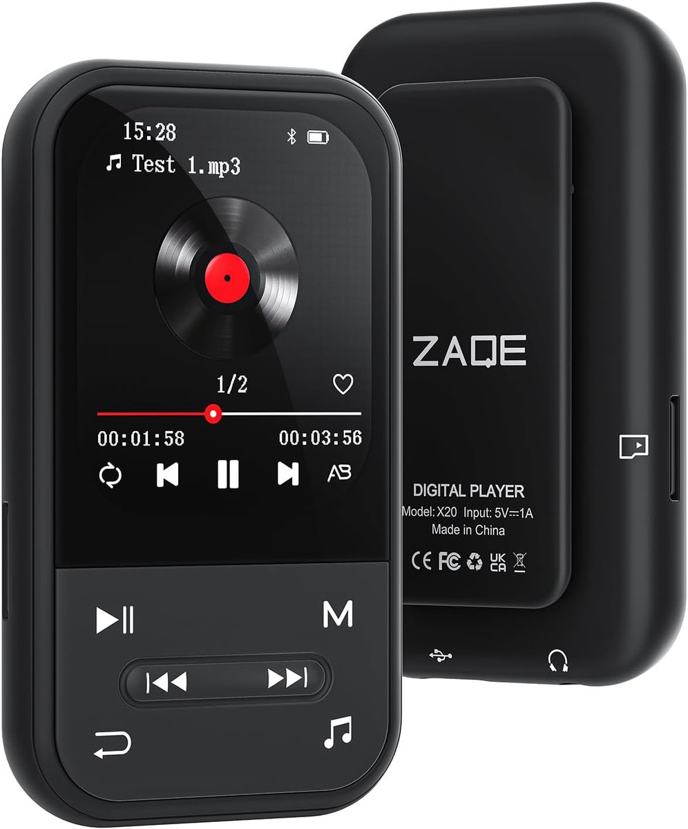 MP3 speler met Bluetooth 5.3 - blauw - compact formaat - ideaal voor onderweg - ShopVlot