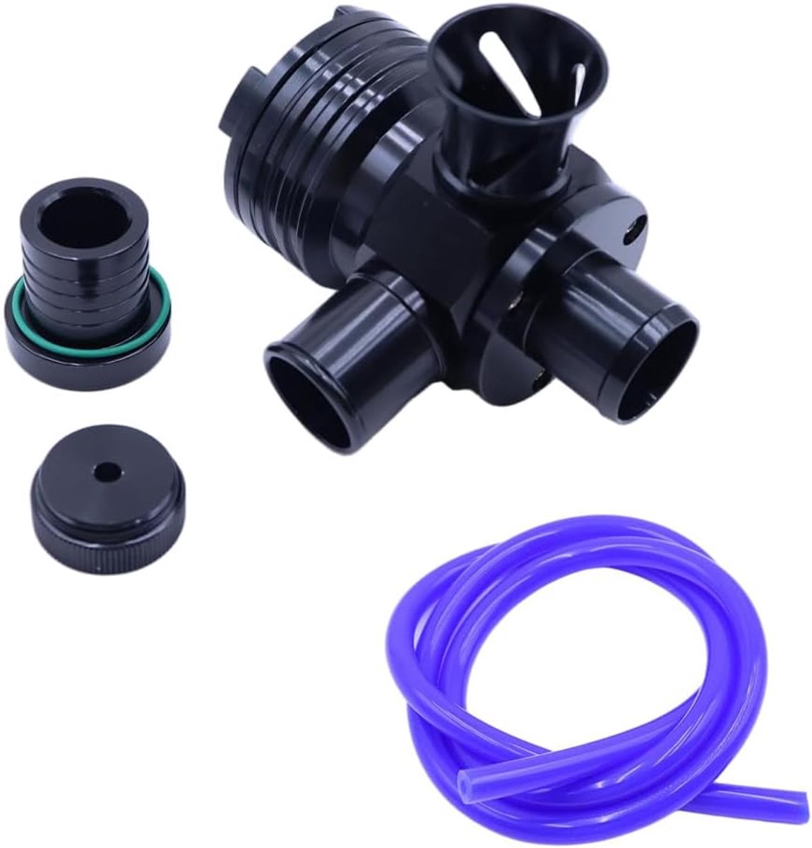 Blow Off Valve Diverter - Zwart Aluminium - Voor 1.8T 2.7T Motoren - Verbeterde Turbo Prestaties - ShopVlot