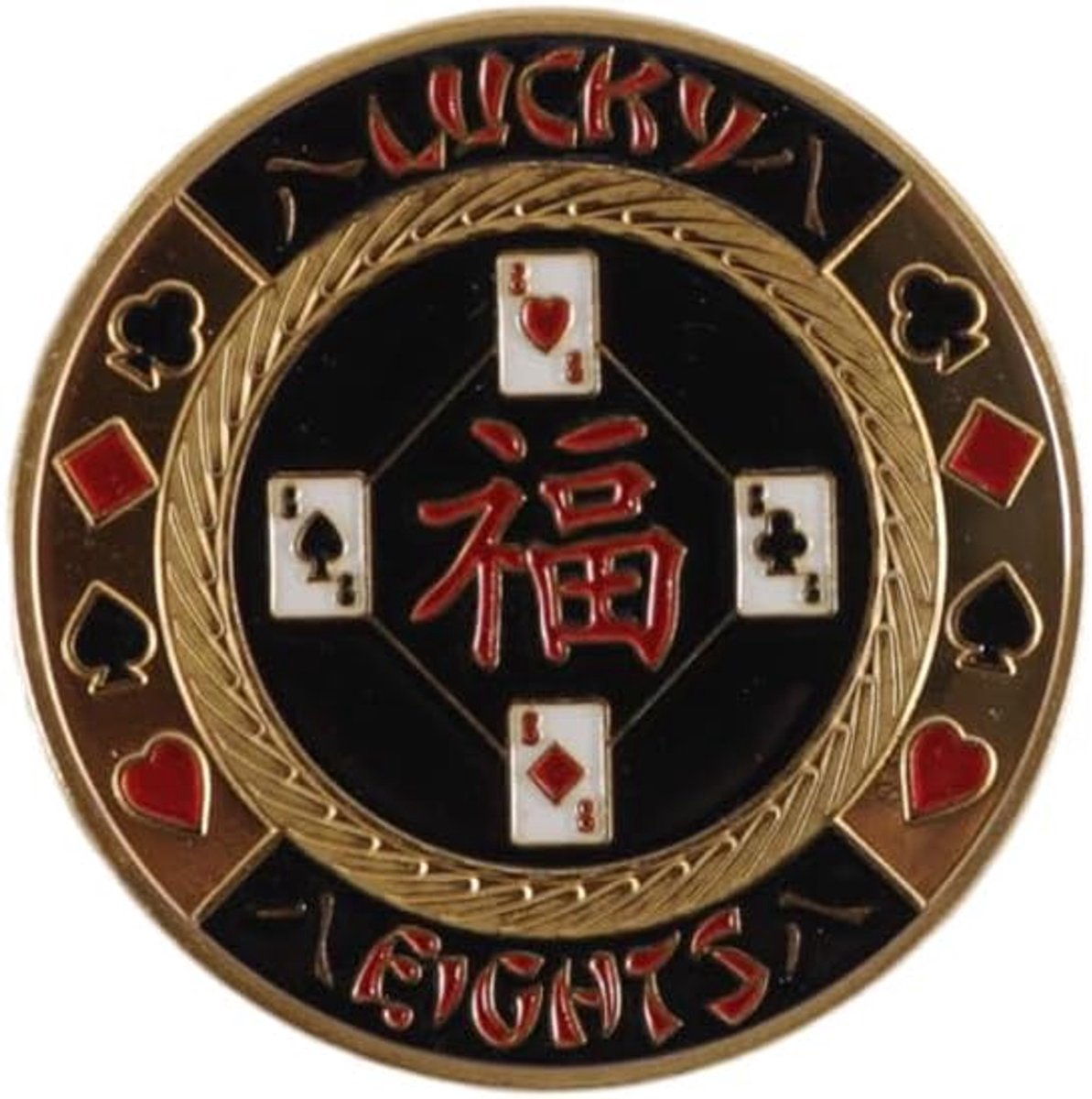 Poker kaartbeschermer - Plastic beschermhoes inbegrepen - Voor meer geluk in je spel - Perfect voor tafelgames - ShopVlot