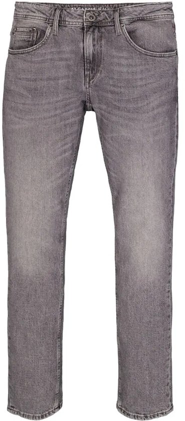 Grijze slim fit jeans met lichte wassing.