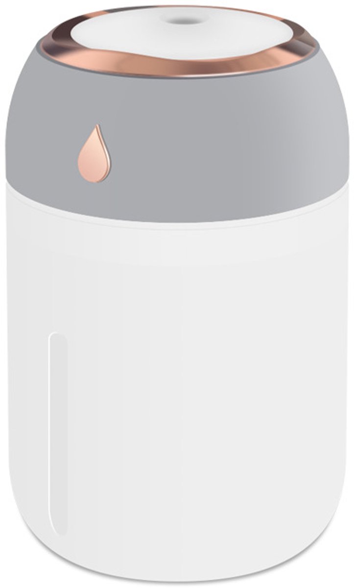 longziming - Ultrasone Luchtbevochtiger - Koele Mist Verstuiver - Mini Luchtbevochtiger - Ultra-stille Bedrijfsmodus - Top-fill-design Met Brede Opening - Kunststof - Compacte Slanke Vorm - Ideaal Voor Ongestoord Slapen - 1 Stuk