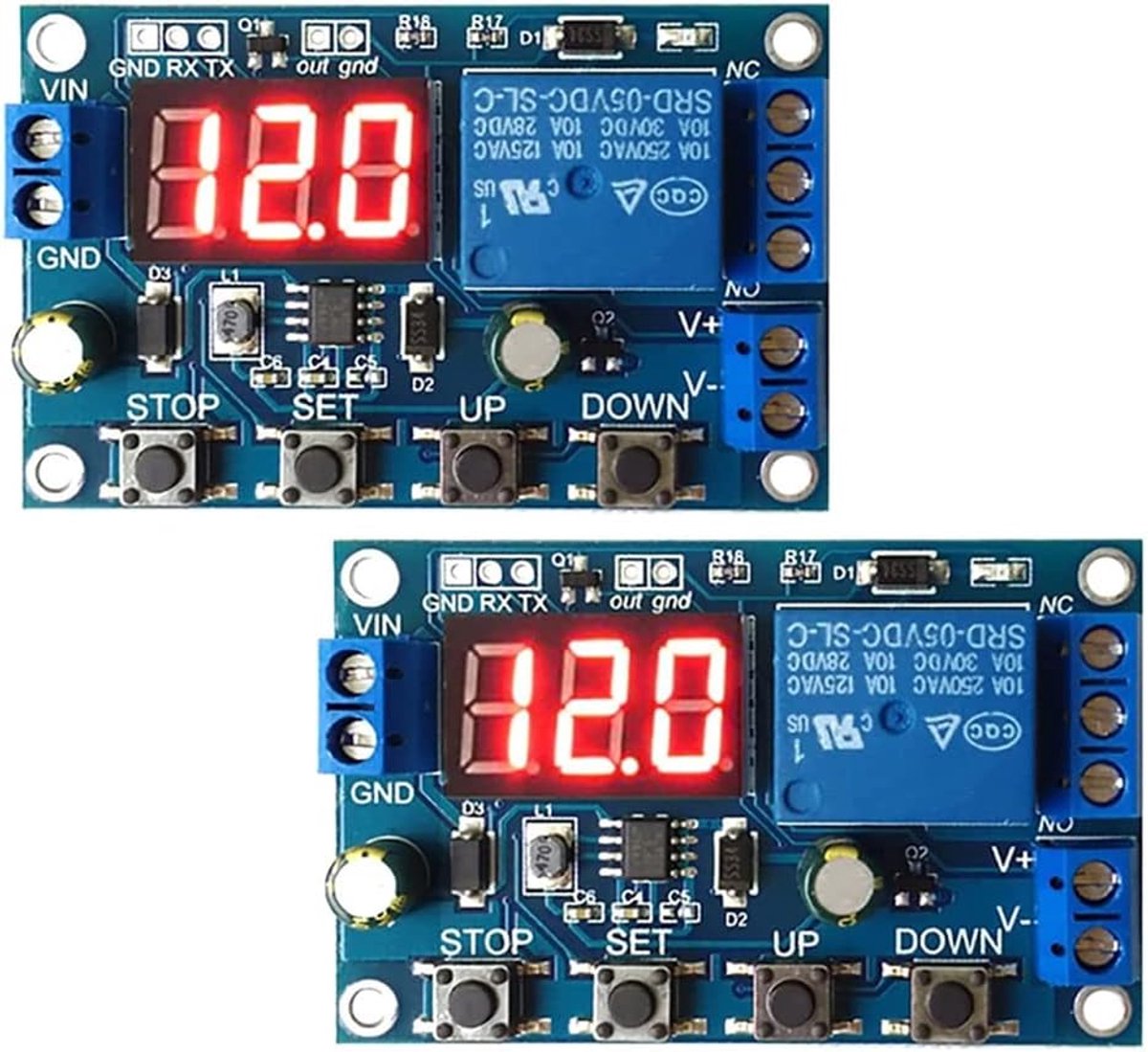 Batterij laadcontrole module 6-40V - Programmeerbare lage spanningsschakelaar - Real-time statusmonitor - ShopVlot