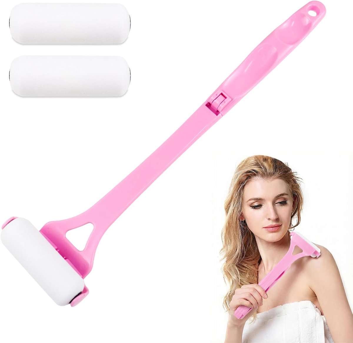 Crème hulp voor rug 46,5 cm - opvouwbare applicator - lange handgreep - perfecte bescherming tegen de zon - ShopVlot