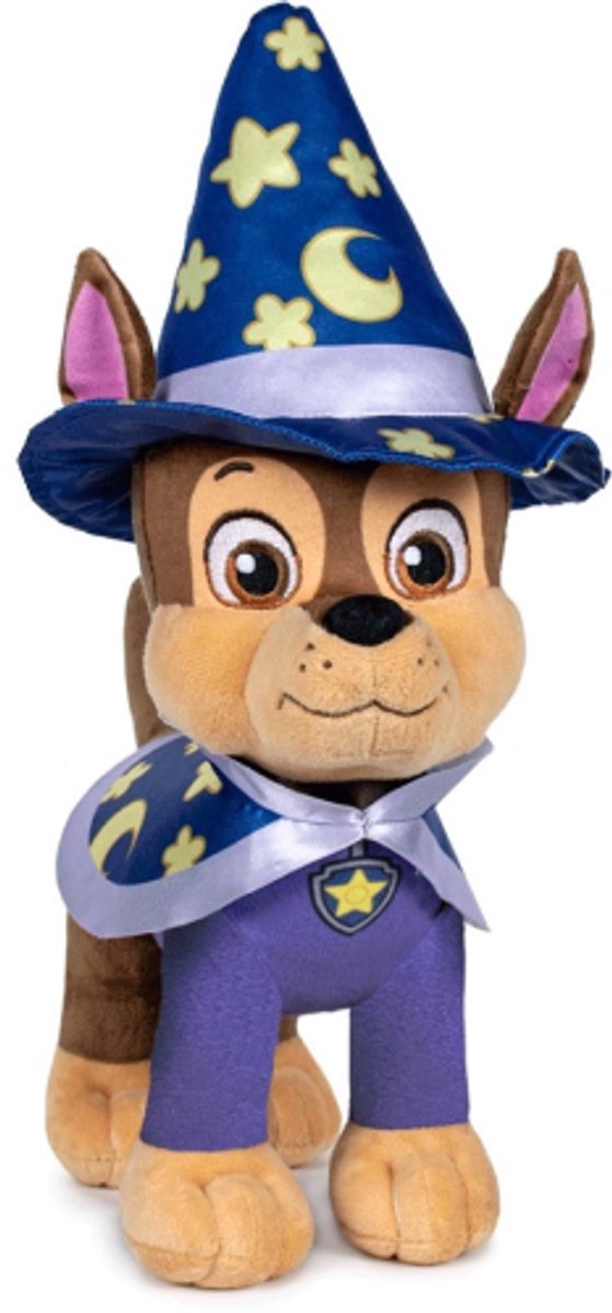 Chase - Paw Patrol Halloween Pluche Knuffel 30 cm - Speelgoed Knuffels voor Kinderen Jongens Meisjes - Hond Puppy Dog Plush Toy
