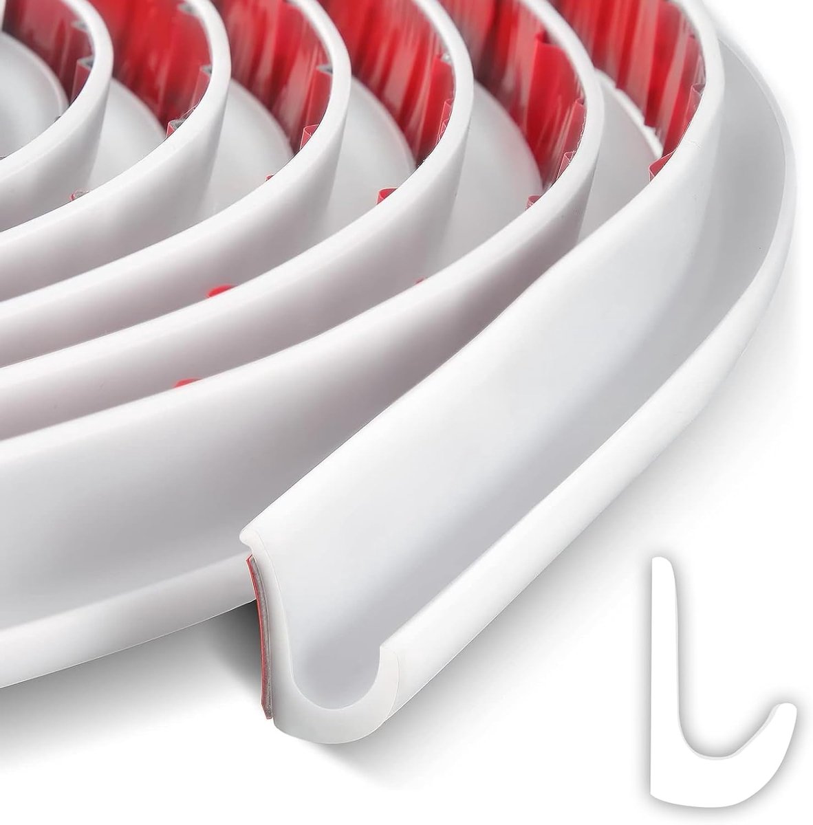 Regengoten met rits - rubberen druppelstrip - PVC regenstroken - eenvoudig te bevestigen - ShopVlot