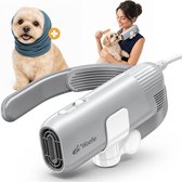 Woefie Mini – Draagbare Hondenfohn – Nekfohn – Waterblazer voor Honden en Katten – 220 G - Negatieve Ionen – Grijs