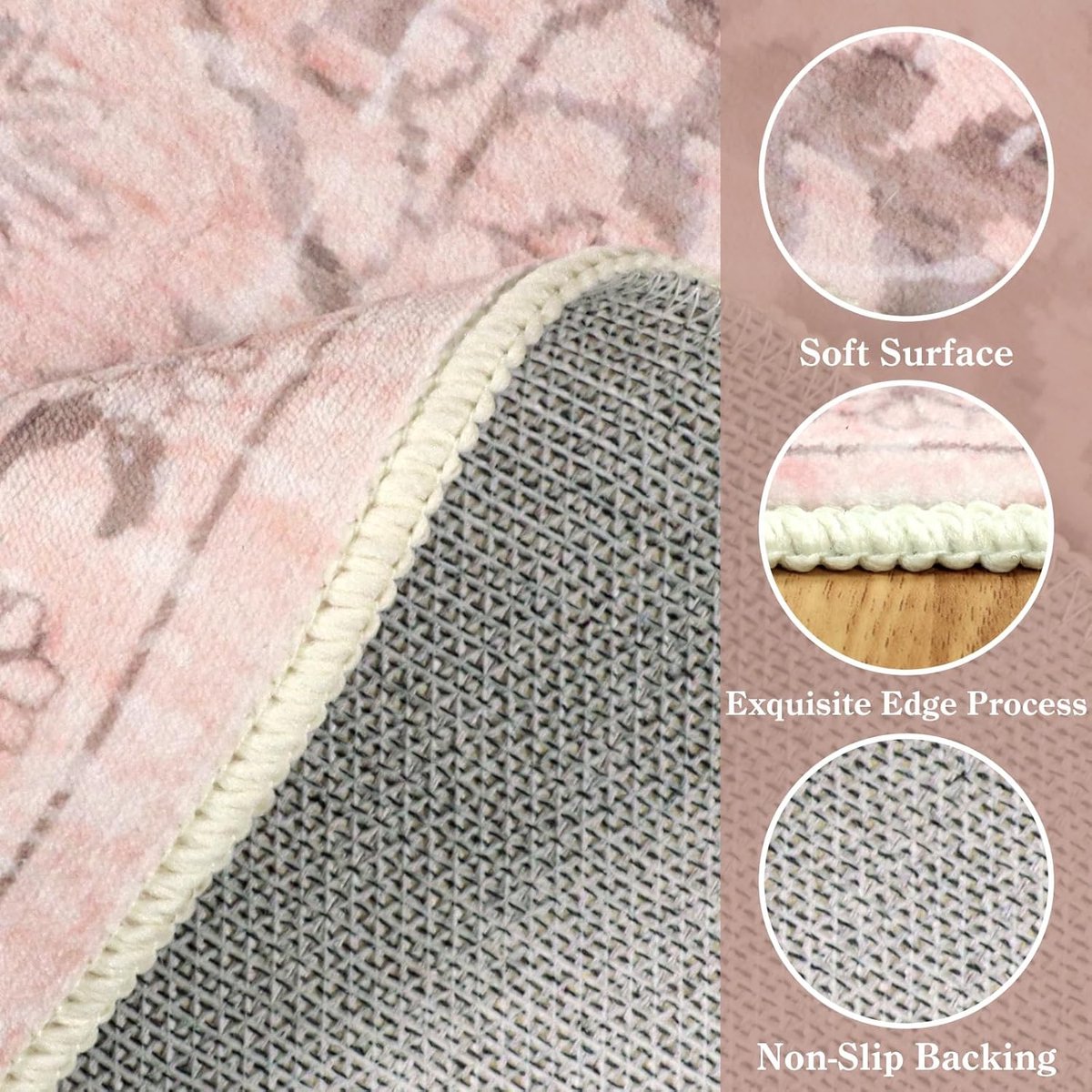 Halve Loper Vintage 60x180cm - Boho Antislip - Wasbaar Laagpolig - Perfect voor Hal en Entree - ShopVlot