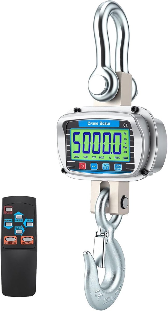 Hangscale 5000 kg - Elektronisch - Robuuste constructie - Ideaal voor zware werkzaamheden - ShopVlot