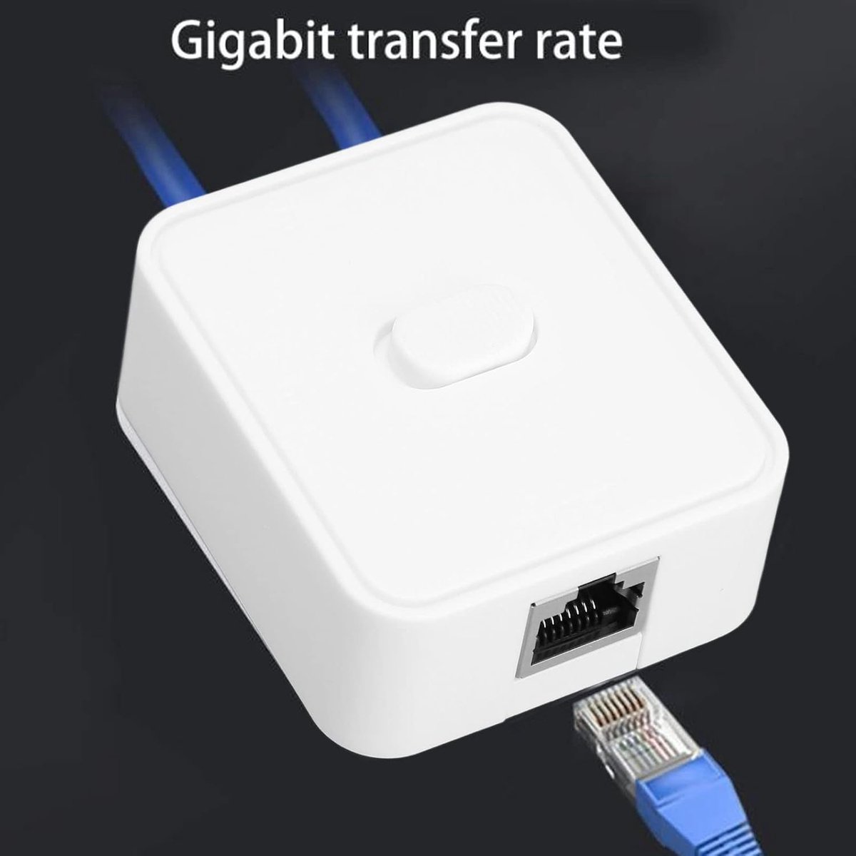 LAN Switch 2 Poorten - Ethernet Switch 10/100/1000Mbps - 1 In 2 Uit - Ideaal voor netwerkuitbreiding - ShopVlot