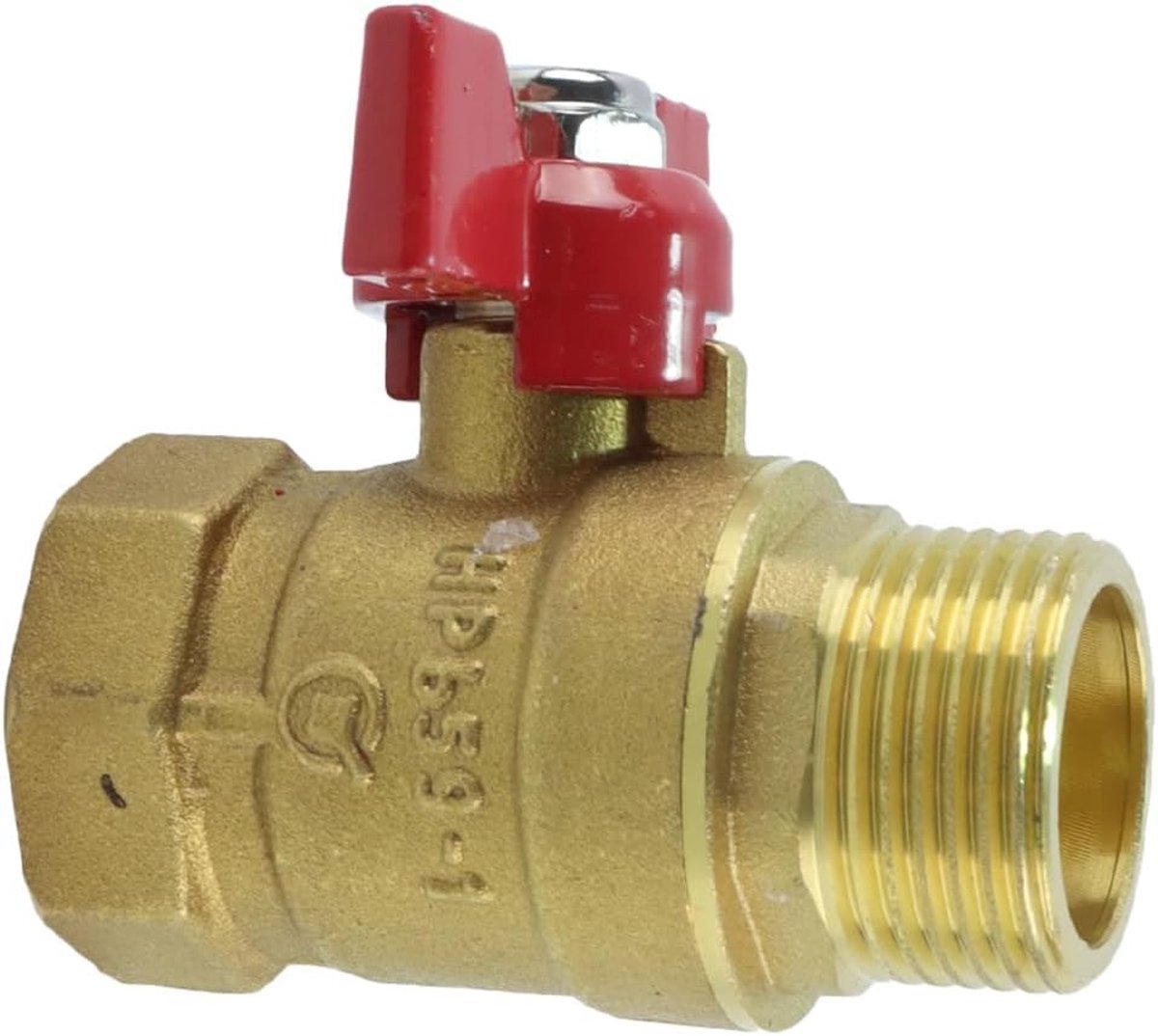 Kogelkraan 3/4 inch - messing - vleugelhandvat - ideaal voor tuinirrigatie - ShopVlot