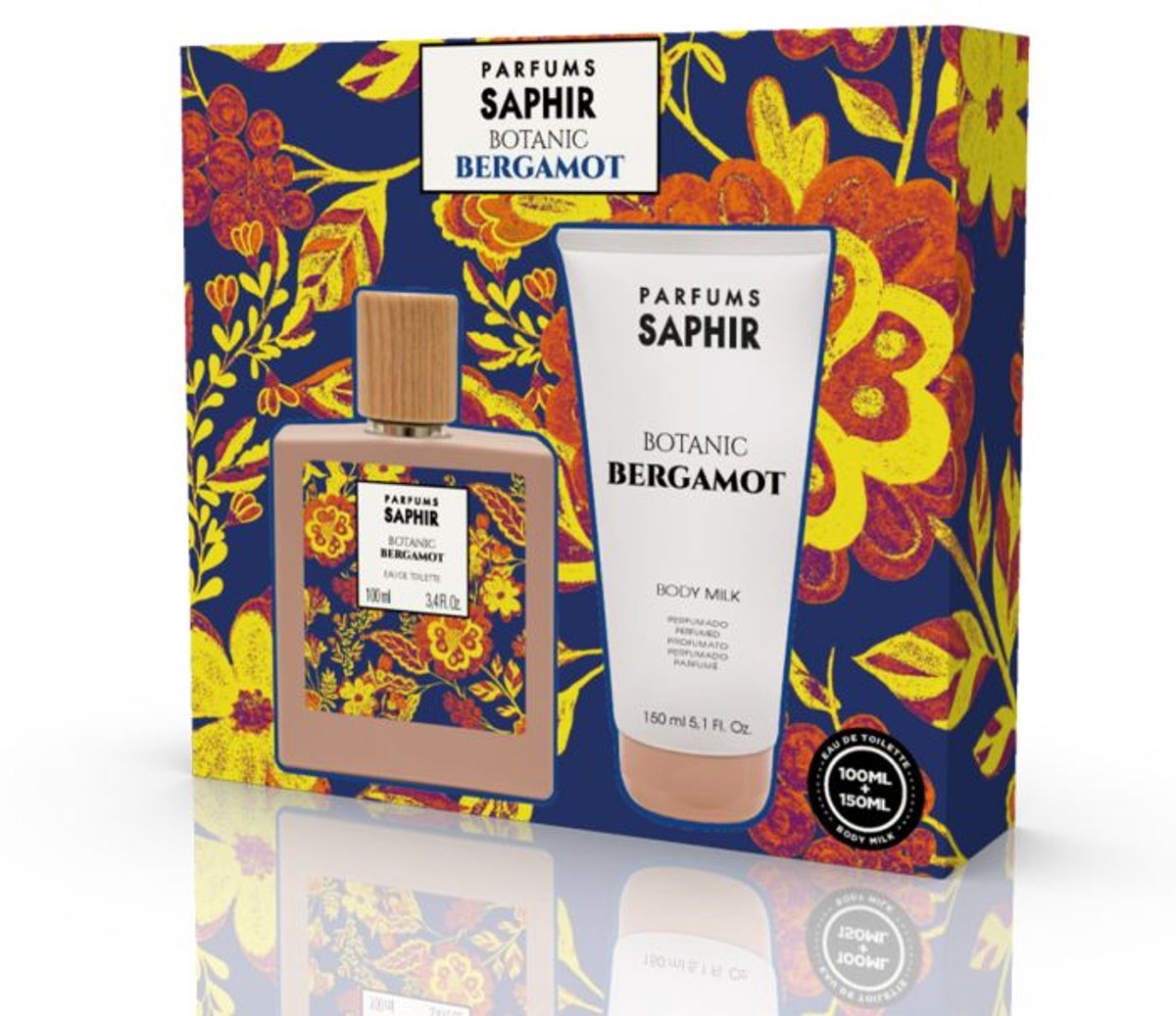 Saphir Botanic Of Bergamot Eau De Toilette Spray 100 Ml And Body 150 Ml Set
