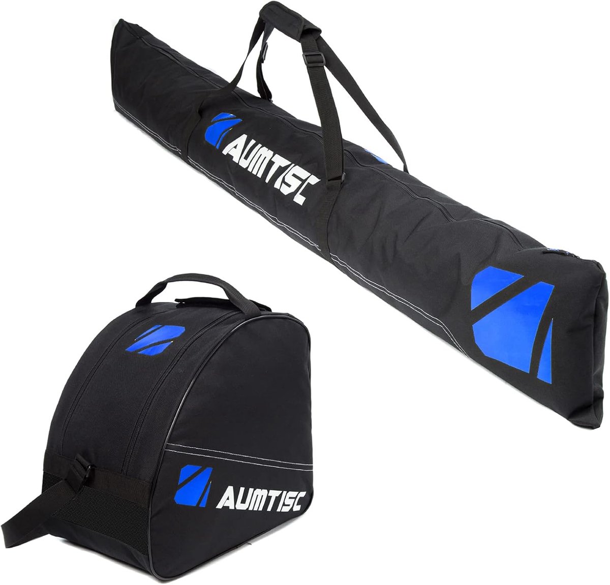 Ski tas set met ski- en skiboottas - verstelbaar tot 200 cm - voor 1 paar ski's en skibotten - handige bescherming - ShopVlot