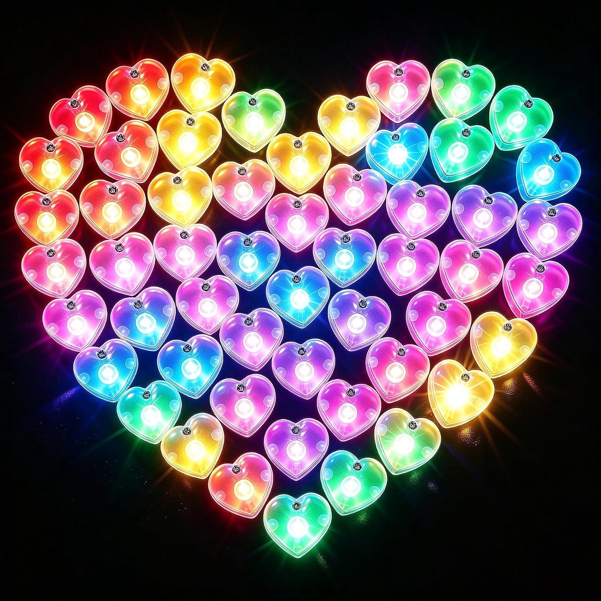 Mini-ledlampen 120 stuks - ronde papieren lantaarns - kleurrijk - perfect voor feestdecoratie - ShopVlot