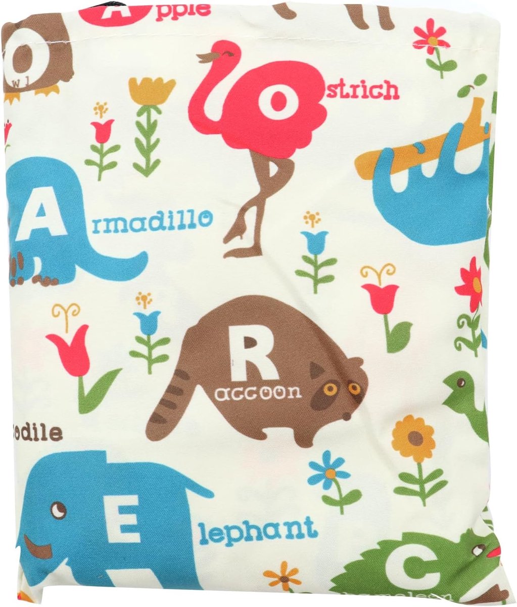 Winkelwagentje en kinderstoel hoes - Kleurrijke dieren - Hygiënebescherming met veiligheidsgordel - ShopVlot