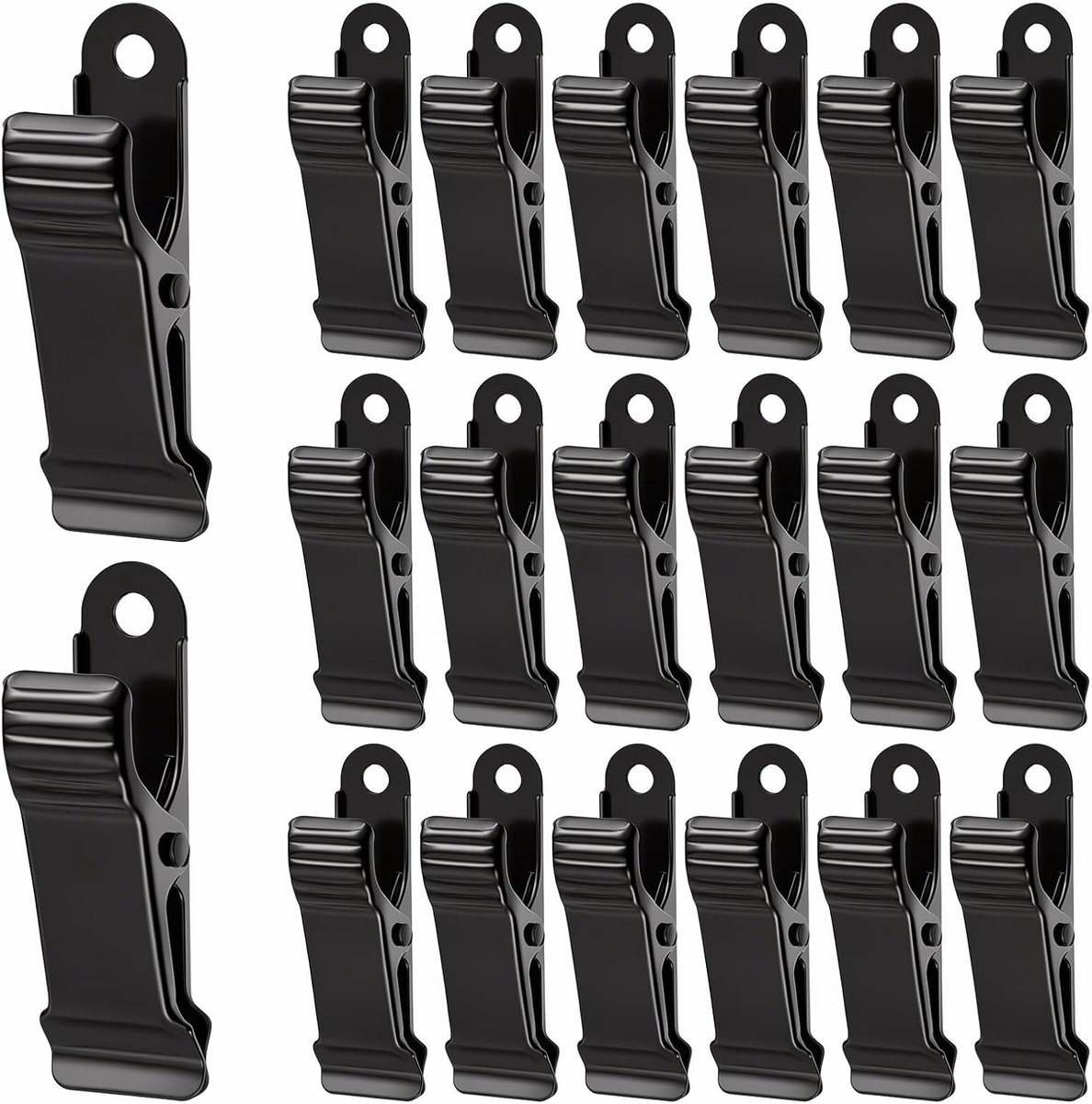 Metalen klemmen 1,3 cm - zwart - veerklemmen - ideaal voor kleding en foto's - ShopVlot