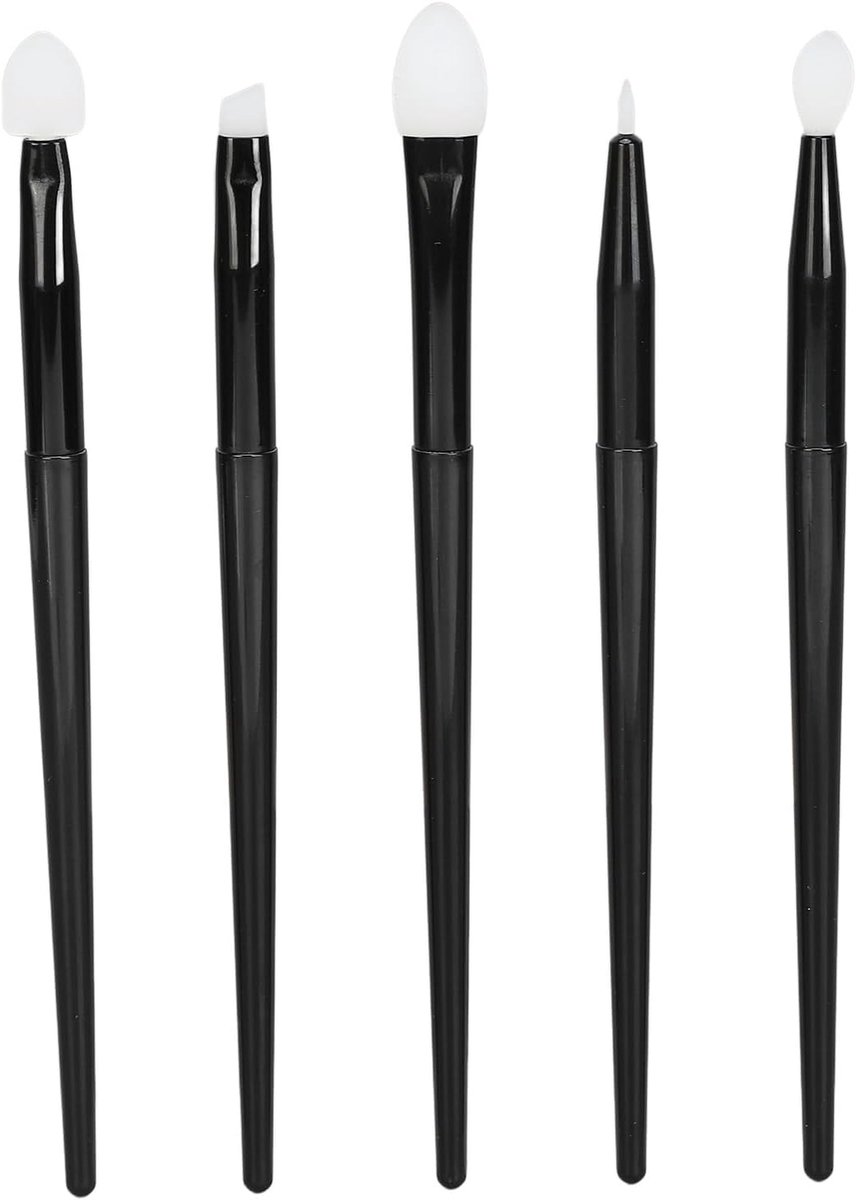 Make-up kwasten set 5 stuks - Siliconen applicators - Ergonomische handgrepen - Voor precisie make-up - ShopVlot