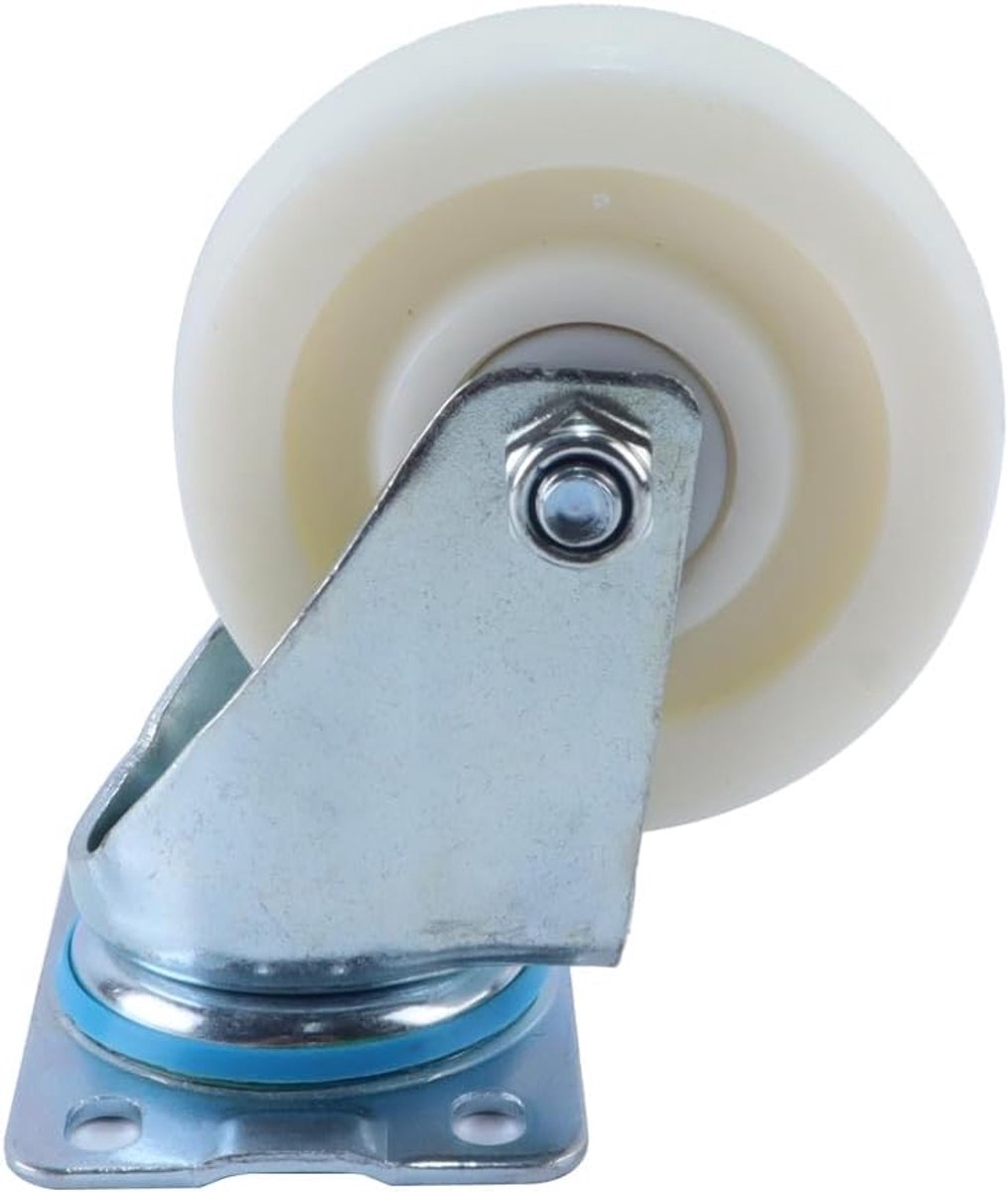 Nylon wielen 100mm 4 inch - heavy duty draaibaar - 120kg capaciteit - moeiteloos meubels verplaatsen - ShopVlot