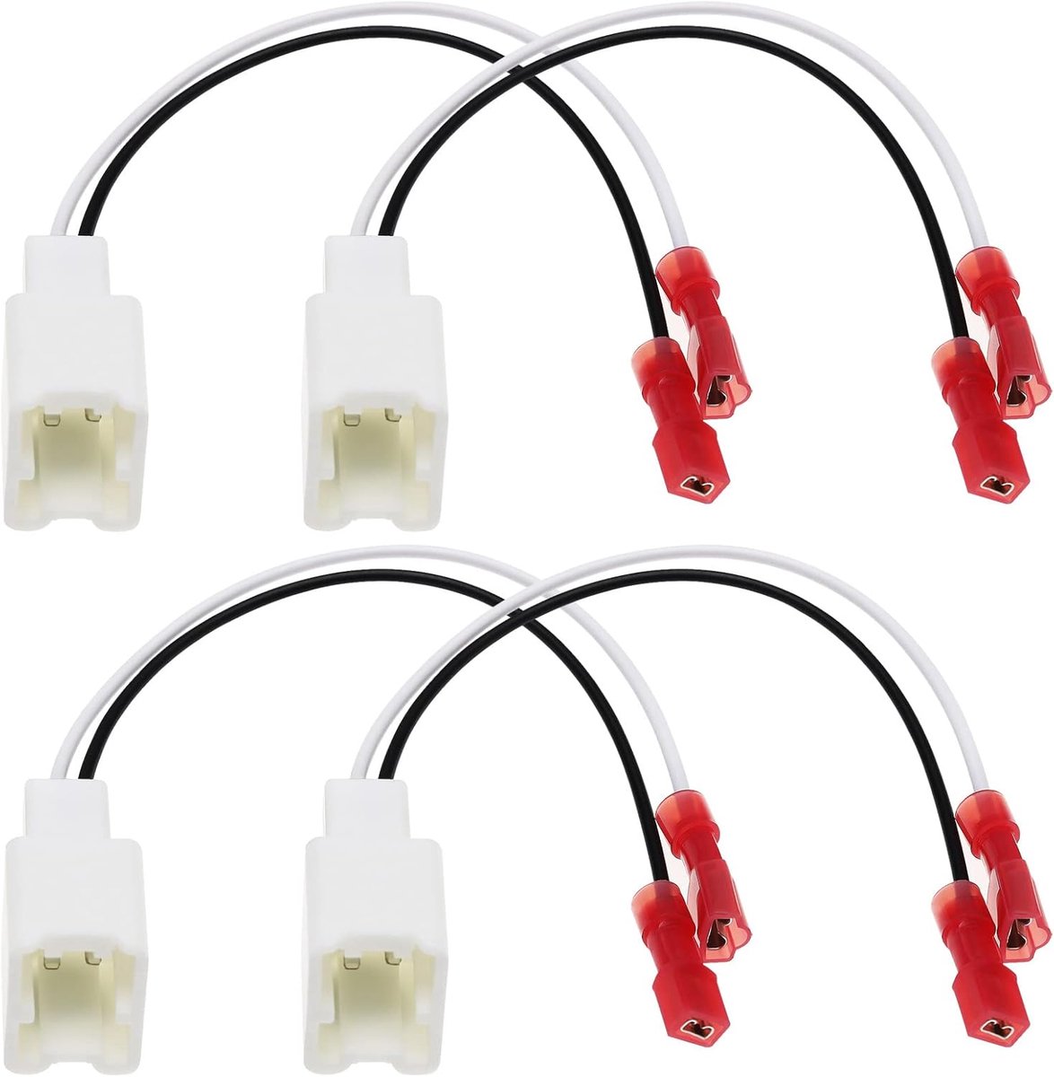 Autoluidspreker connector harnas adapter - 4 stuks - vervangend voor Nissan modellen - eenvoudig te installeren - SnelShoppen